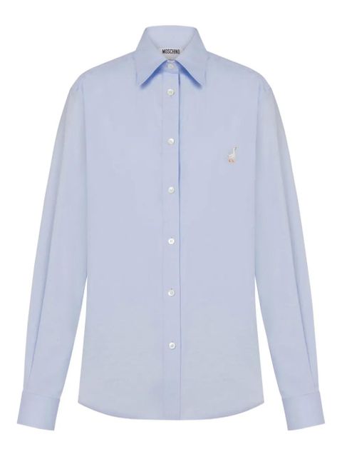 Moschino Goose poplin shirt - Blue - zdjęcie produktu nr 1