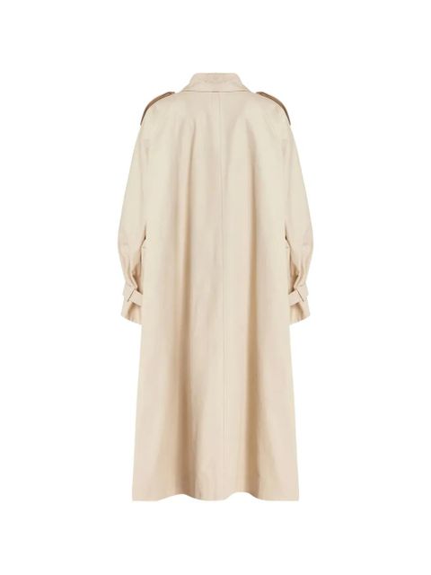 Saint Laurent double-breasted coat - Neutrals - zdjęcie produktu nr 2
