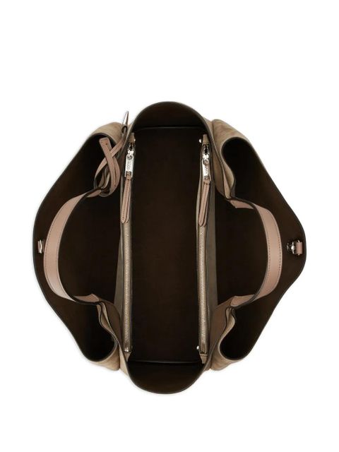 Tod's T-detail suede shoulder bag - Neutrals