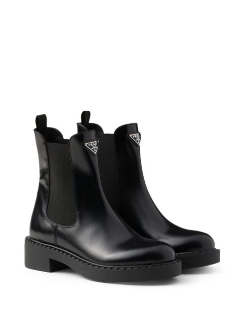 Prada 50mm Chocolate Chelsea boots - Black