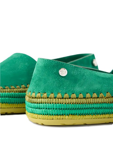 LOEWE x Paula's Ibiza Rio espadrilles - Green
