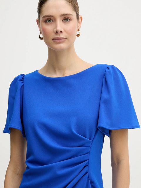 Dkny sukienka kolor niebieski mini prosta DD6A1959