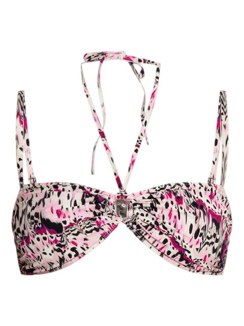 ISABEL MARANT printed bandeau bikini top - Pink - zdjęcie produktu nr 1