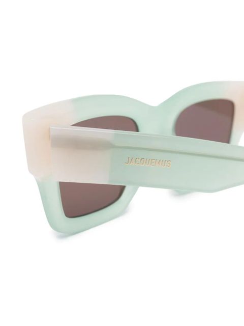 Jacquemus Les Lunettes Baci square-frame sunglasses - Green