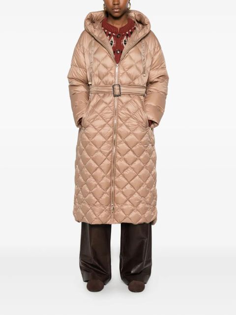 Max Mara hooded quilted coat - Neutrals - zdjęcie produktu nr 2