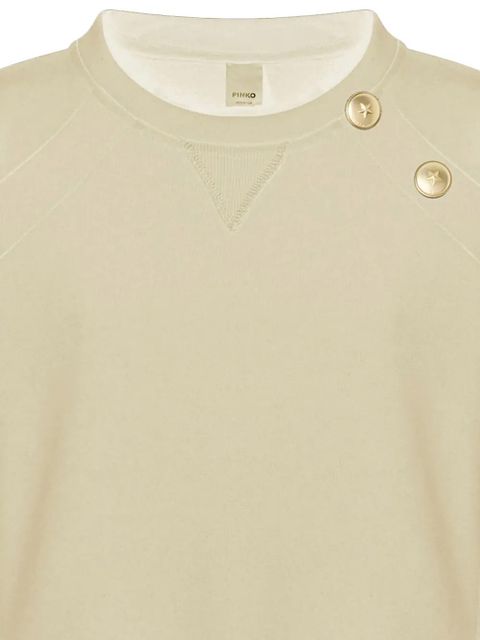 PINKO crew-neck cotton sweater - Neutrals - zdjęcie produktu nr 2