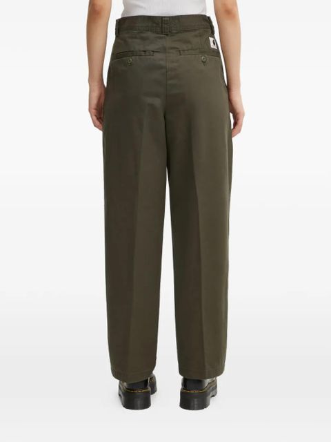 Carhartt WIP button logo-detail trousers - Green