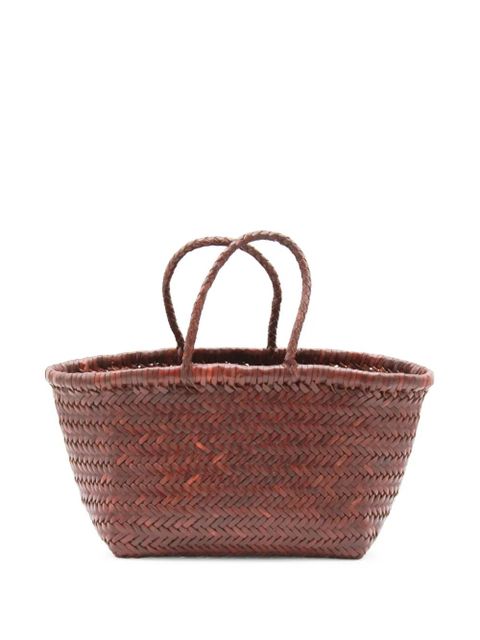 DRAGON DIFFUSION small Triple Jump leather tote bag - Brown