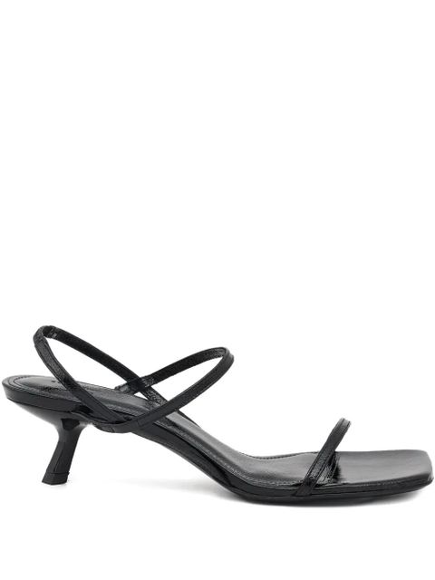 ANINE BING 50mm square-toe stiletto-heel sandals - Black - zdjęcie produktu nr 1