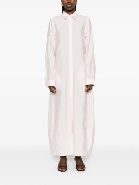 TOTEME Parachute long-sleeve shirt dress - Pink