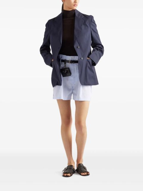 Prada poplin blazer - F0008 BLUE