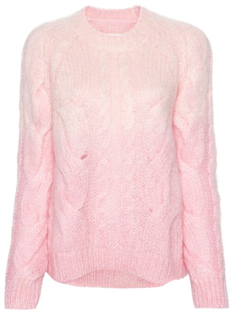Maison Margiela ombré cable-knit jumper - Pink - zdjęcie produktu nr 1