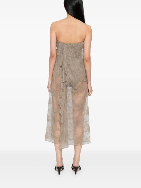 Christopher Esber floating lace dress - Green - zdjęcie produktu nr 2