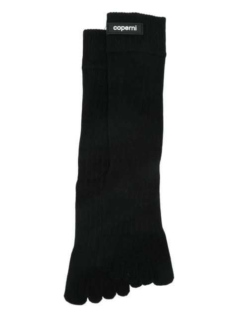 Coperni five-toe ribbed socks - Black - zdjęcie produktu nr 1