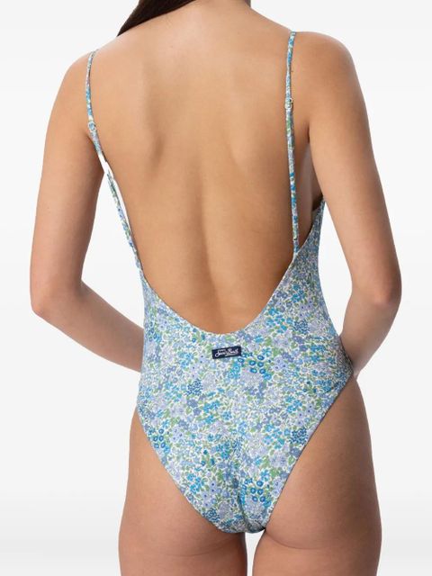 MC2 Saint Barth floral-print swimsuit - Blue - zdjęcie produktu nr 2