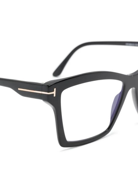TOM FORD Eyewear T-hinge square-frame glasses - Black - zdjęcie produktu nr 2