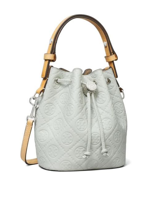 Tory Burch mini T Monogram bucket bag - Grey