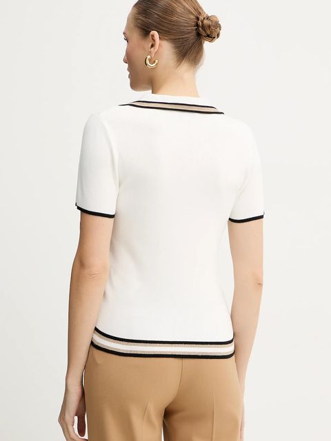 Morgan sweter MTOI damskie kolor biały lekki MTOI