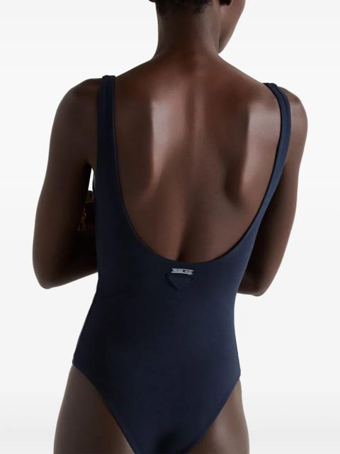 Prada lace-up swimsuit - Blue