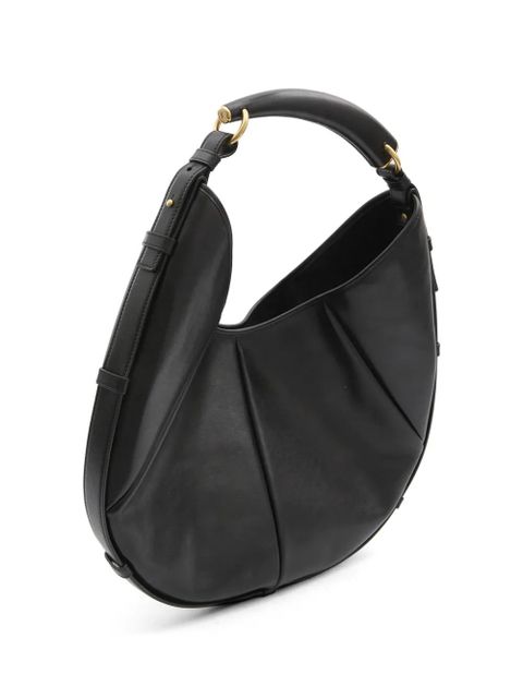 Saint Laurent medium Mombasa leather shoulder bag - Black