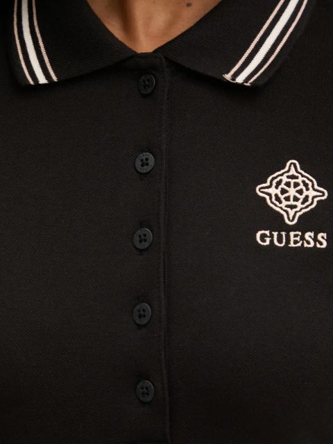 Guess polo SUZANNE damski kolor czarny V5RP02 KCOK1