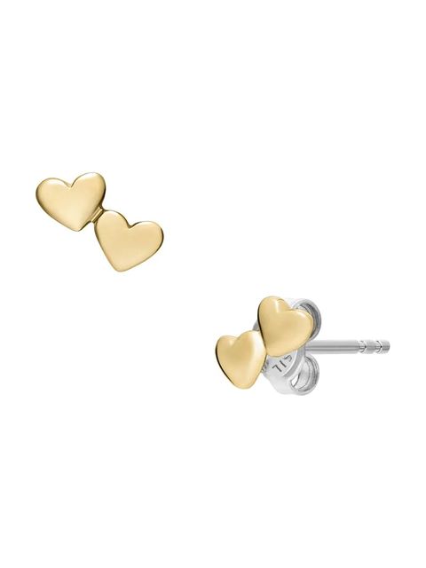 Fossil kolczyki damskie bez kamienia Sutton - zdjęcie produktu nr 2