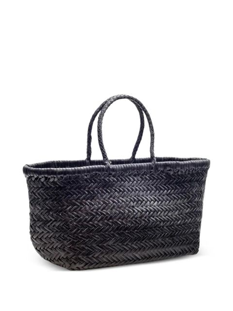 DRAGON DIFFUSION small Triple Jump woven-design tote bag - Black