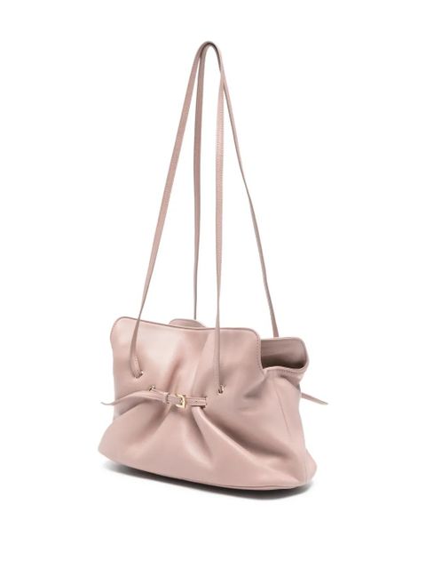 Prada gathered-detail buckled shoulder bag - Pink