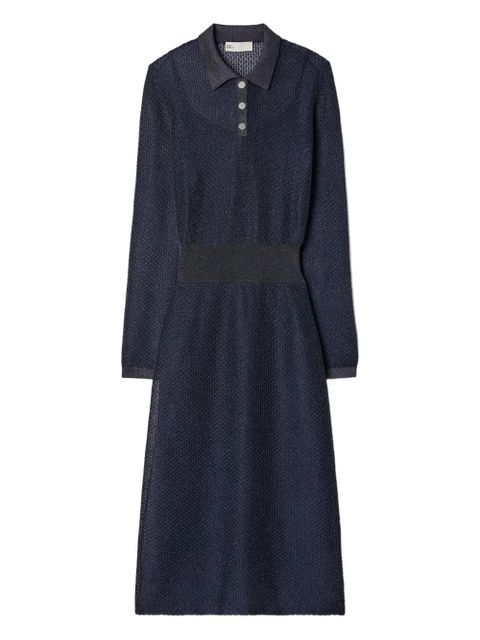 Tory Burch collared polo midi dress - Blue - zdjęcie produktu nr 1