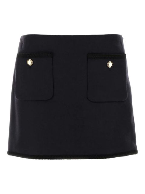 Miu Miu wool mini skirt - Blue - zdjęcie produktu nr 1