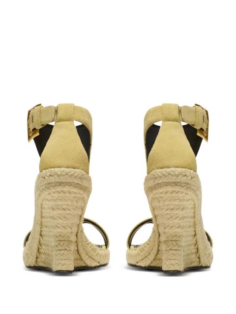 Balmain Anthem wedge espadrilles - Neutrals
