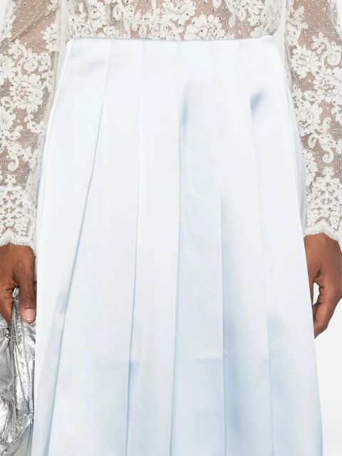 Self-Portrait pleated skirt - Blue