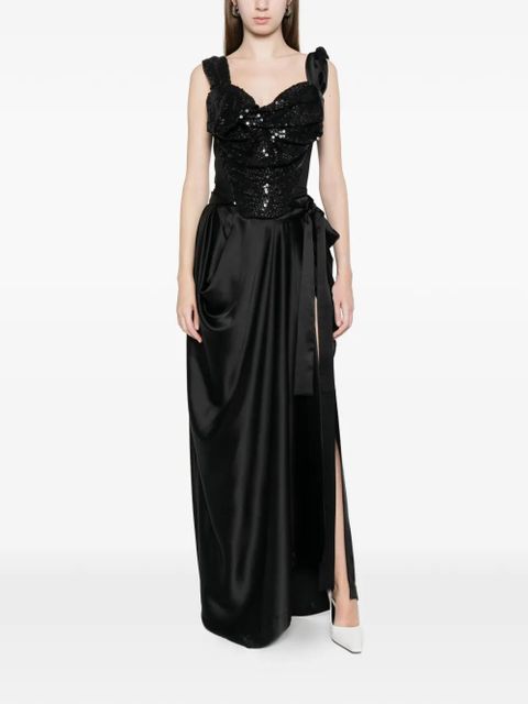 Vivienne Westwood Kendall tie wrap maxi skirt - Black - zdjęcie produktu nr 2