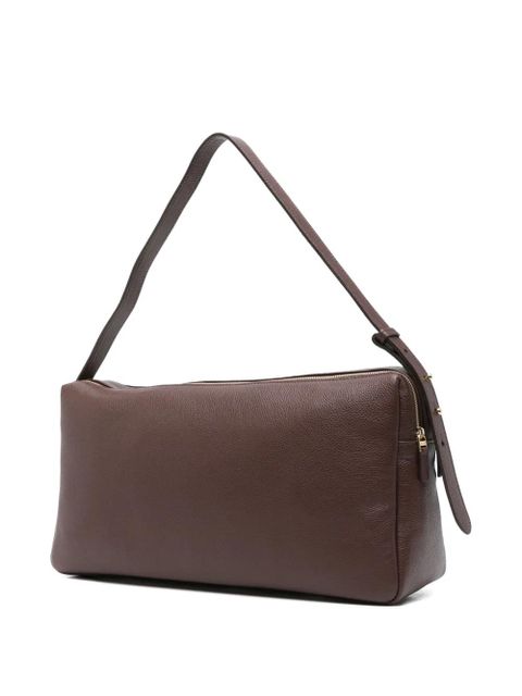 Elleme large Trousse pebbled-leather zip-fastening shoulder bag - Brown