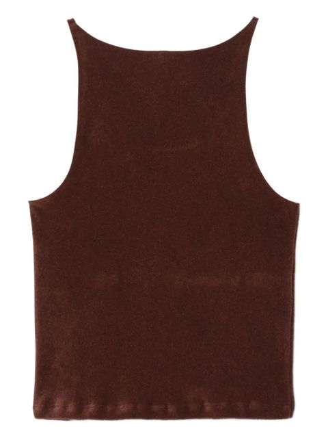 RE/DONE scoop neck terry tank - Brown - zdjęcie produktu nr 2