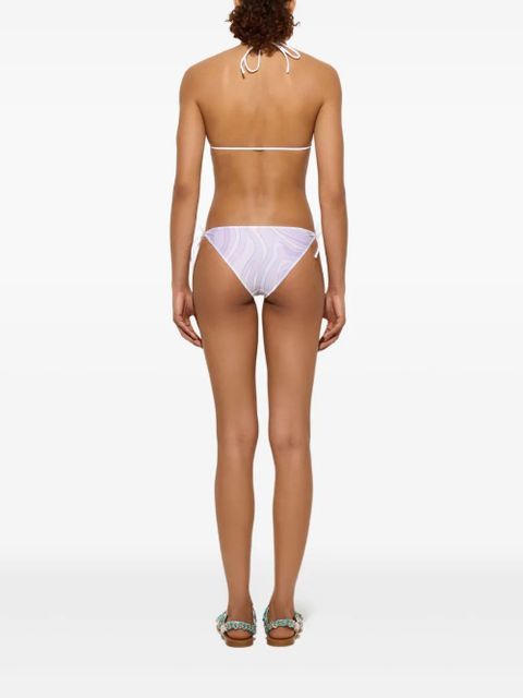 PUCCI Marmo-print triangle bikini top - White - zdjęcie produktu nr 2