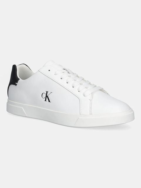 Calvin Klein sneakersy LOW PRO CUP LACEUP LTH MOIRE kolor biały HW0HW02845 - zdjęcie produktu nr 1