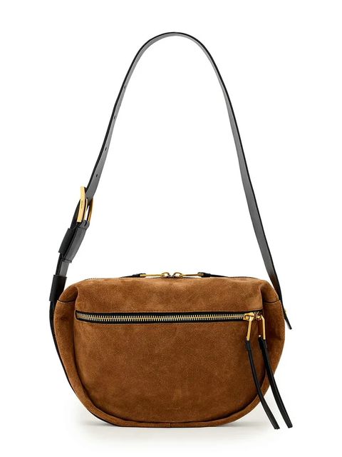 AllSaints torebka zamszowa - zdjęcie produktu nr 1