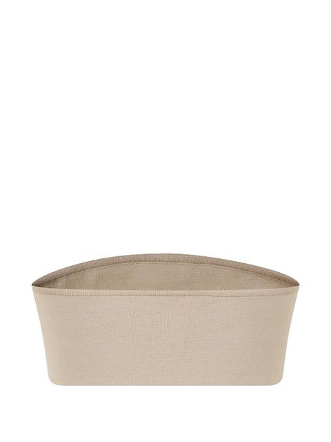 Max Mara fine-ribbed bandeau top - Neutrals - zdjęcie produktu nr 2