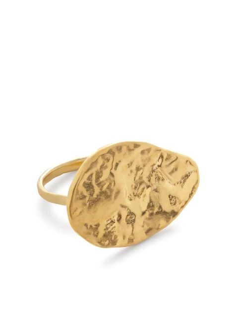 Monica Vinader Capri teardrop sculpted ring - Gold - zdjęcie produktu nr 1