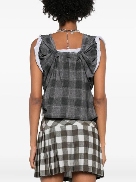 OUR LEGACY checkered tank top - Grey - zdjęcie produktu nr 2
