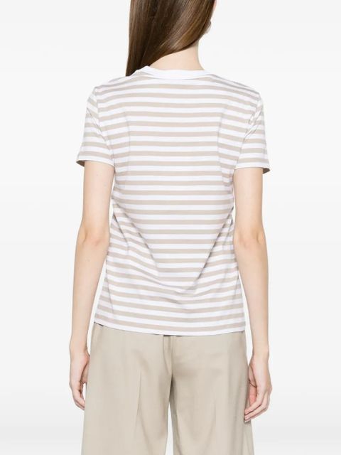 Max Mara Moboli striped pocket T-shirt - White