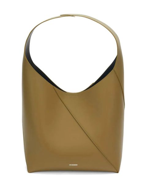 Jil Sander medium Vertigo leather shoulder bag - Green - zdjęcie produktu nr 1