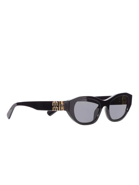 Miu Miu oval-frame sunglasses - Black