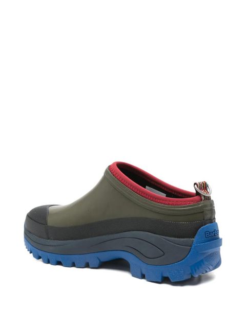 Barbour x Paul Smith lug-sole clogs - Green