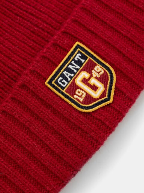 Gant czapka wełniana kolor czerwony wełniana 9910038 - zdjęcie produktu nr 2