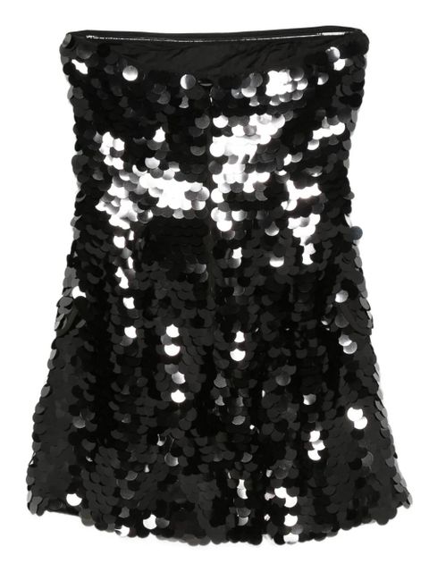 Paris Georgia Mermaid sequin-embellished mini dress - Black