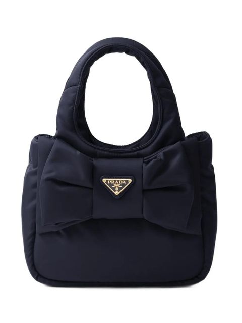 Prada bow-embellished tote bag - Blue - zdjęcie produktu nr 1