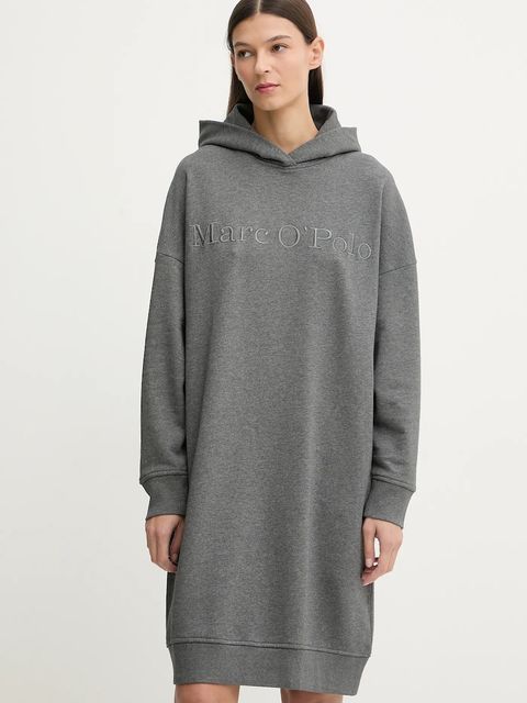 Marc O'Polo sukienka bawełniana kolor szary mini oversize 600407359001 - zdjęcie produktu nr 2