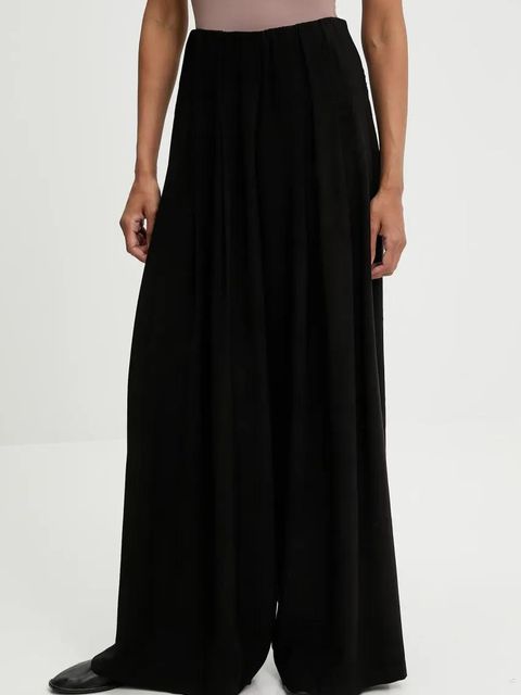 Answear.LAB spodnie damskie kolor czarny szerokie high waist - zdjęcie produktu nr 1